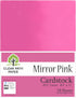Clear Path Paper Mirror Pink Cardstock - 8.5 x 11 inch - .012" Thick - 10 Sheets...