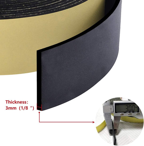 High Density Foam Insulation Tape Adhesive, Seal, Waterproof, Plumbing, HVAC, Weather Tape for Windows, Pipes, Cooling, Air Conditioning, Weather ...