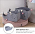 STOBOK Felt Storage Bin, Whale Shaped Storage Basket Fabric Foldable Storage Bin Sundries Organizer Toy Storage Bin for Home Nursery Toys Containe...