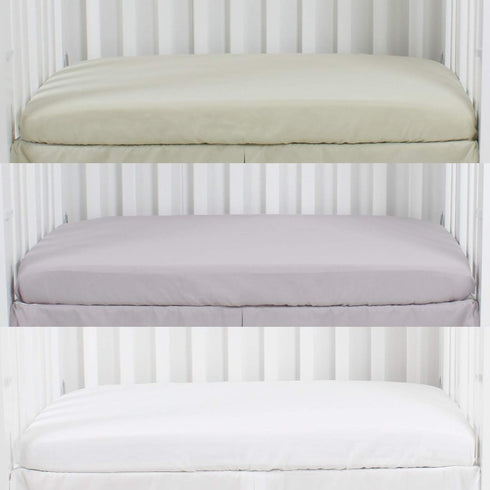 Microfiber 3 Pack Mini Portable Crib Sheets, Pack N Play Sheets with Comfy Napping Surface for Baby, Silky Soft Playard Playpen Sheets Set, Fits 2...