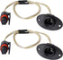 HERCOO License Plate Light Wiring Harness Assembly Rear Lamp Socket Pigtail Compatible with 1994 to 2002 Dodge Ram 1500 2500 3500 Pickup Truck, Pa...