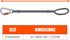 Ergodyne Squids 3105 Tool Lanyard with Aluminum Screw Lock Carabiner, Tool Weight Capacity 15lbs , Black...