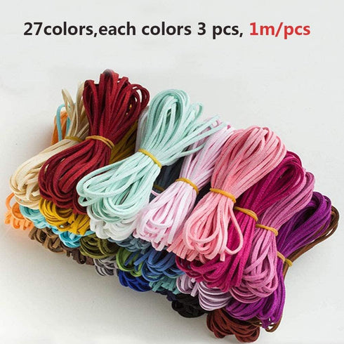 ToBeIT 89 Yard Micro-Fiber Flat Leather Beading Thread Faux Suede Cord String for Bracelet Necklace DIY Beading Jewelry Making Arts Crafts...
