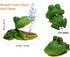 Cute Fish Tank Frog Air Bubble Maker, Aerating Action Frog Air Bubbler with Auto Open and Close Mouth, Aquarium Frog Decor Ornaments for Increase ...