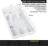 Silverware Organizer And Storage 4 Grids Utensil Cutlery Deep Drawer Knife Forks And Spoons Office Kitchen accessories Desk Vanity Makeup Drawer O...