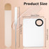 Picasso Makeup Spatula and Palette Set, Korean Makeup Spatula with Leather Cover, Stainless Steel Makeup Palette with Scraper Tool, Metal Foundati...