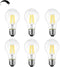 Dimmable E26 LED Light Bulbs,40 Watt Equivalent,Daylight 4000K Classic Clear Glass A19 LED Filament Bulb Pack of 6...