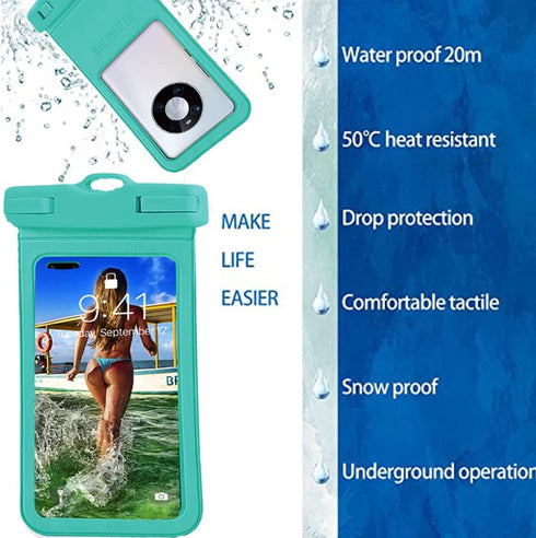 Cell phone Dry Bag Case Waterproof Pouch for iPhone 13 12 11 Pro Max XS XR X 8 7 Samsung Galaxy Note 20 Ultra S22 ultra S20 A03s A01 A13 A21 A12 A...