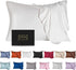 Mulberry Silk Pillowcase for Hair and Skin,Standard Size Cooling Silk Pillow Case with Hidden Zipper,Allergen Proof Dual Sides Soft Breathable Smo...