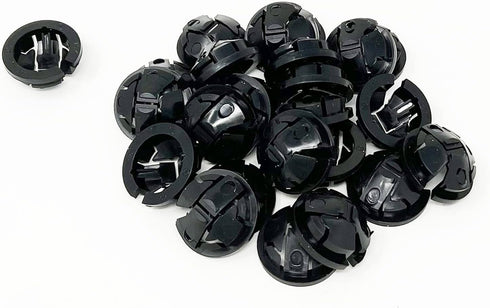 iMBAPrice NM95-25 (25-Pack) Black Button Push-In NM Cable Connector, 3/4 Trade Size, Fits 3/4-Inch Knock Outs, Black...