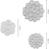 3Pcs 3D Spiral Flowers Metal Cutting Dies for Card Making, Mini Layered Rose Flowers Stencil Template Molds Embossing Tool Die Cuts for DIY Scrapb...