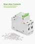 12V-110V DC Miniature Circuit Breaker, 15 Amp 2 Pole Battery Breaker Protector for Solar PV System and RV, Thermal Magnetic Trip, DIN Rail Mount, ...