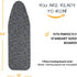 Ironing Board and Cover Drawstring Tightening with Thick Felt Padding Scorch Resistant Easy Fit Heavy Reflective Duty Adjustable 3 Layer Standart ...
