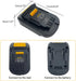MIL18DL Battery Adapter for Milwaukee to for Dewalt, Battery Adaptor Converter for Milwaukee M18 18V Li-ion Batteries Work for Dewalt 20V Power To...