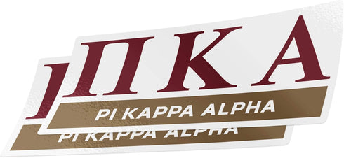 Desert Cactus Pi Kappa Alpha 2-Pack Decal Greek for Window Laptop Computer Car Pike (Color/Letter Name Sticker)...