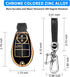 QBUC for Dodge Key Fob Cover With Keychain for Jeep Key Fob Case Fit for 2009-2018 Chrysler, Ram, Dart, Charger, Durango, Journey, Challenger, Gra...