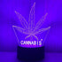 420 Leaf 3D LED Table Lamp Night Light Optical Visual Illusion Home Decor Lighting...