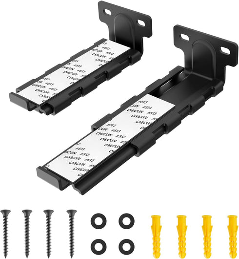 Soundbar Mount | Works with All Soundbar Including Samsung, Sony, Vizio, LG, & More | Depth Adjustable Sound Bar Mounts Under TV Bracket...