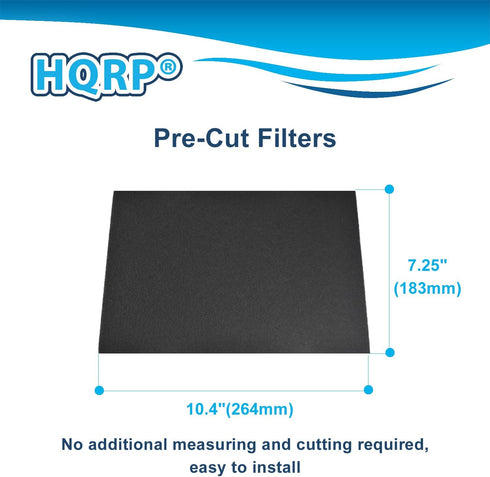 HQRP 2-Pack Activated Charcoal Filters Compatible with Kitchen Aid and Whirlpool Over the Range Microwave Hood Models W11213882 Replacement Air Fi...