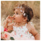 SWEETV Flower Girl Headband for Wedding, Baby's Breath Hair Piece, Rose Gold Headpiece for Birthday Party, Photography...