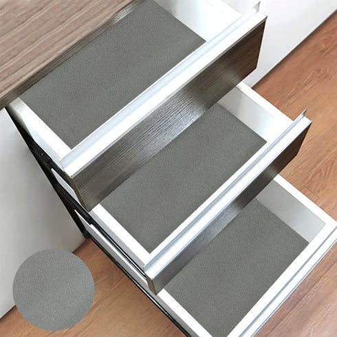 Self Adhesive Felt Fabric, Soft Velvet Drawer Liner,Jewelry Box Felt Liner, DIY Velvet Fabric for Art & Crafts (17.7" x78.7", Grey)...