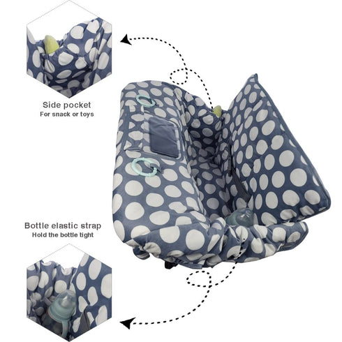 Shopping Cart Cover for Baby, Minky 2 in 1 High Chair Cover & Grocery Cart Cover Protector for Babies, Thick Padded with Clear Phone Pouch, Machin...