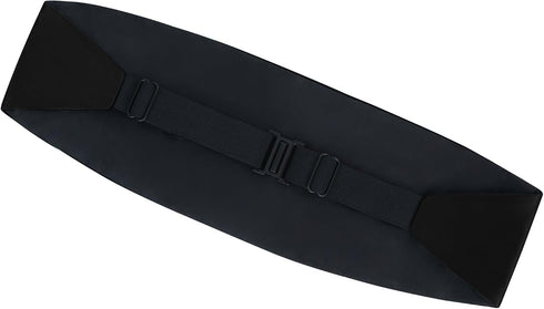 S.H. Churchill & Co. Men's Adjustable Satin Cummerbund - Black...