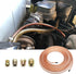 25Ft 3/16 Brake Line Kit with 16 Brake Line Fittings,Pre Bent Brake Lines for Automotive Replacement Brake Lines,Copper Brake Lines and Fittings f...