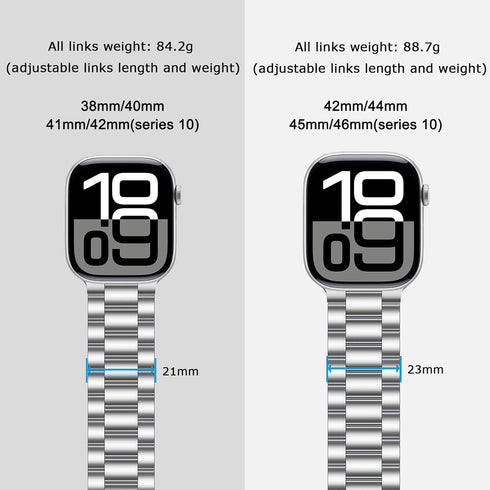 Tasikar Band Compatible with Apple Watch Band 49mm 46mm 45mm 44mm 42mm Premium Stainless Steel Metal Replacement Strap Compatible with Apple Watch...
