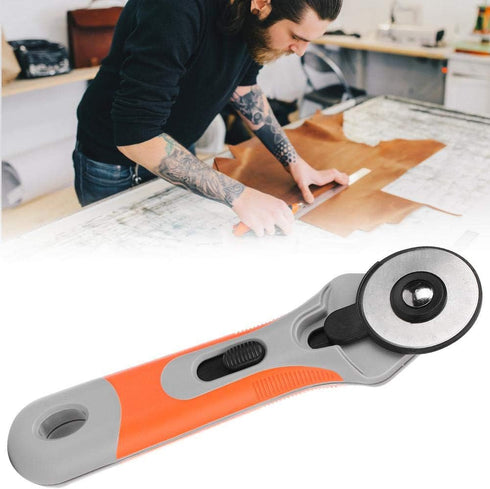 45mm Patchwork Roller Wheel Round Knife Tailor Cutter Cutter Sewing Quilting Cloth Fabric Leather Craft Cutter Tool...