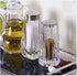 YBM Home Salt and Pepper Shakers Acrylic with Stainless Steel Lid, 1.5oz Clear Spice Herb Dispenser for Dining Table and Farmhouse Decoration, 123...
