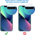 JETech Privacy Screen Protector for iPhone 13/13 Pro 6.1-Inch, Anti Spy Tempered Glass Film, 2-Pack......