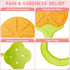 6 Pack Baby Teething Toys for Newborn Infant, BPA Free Freezer Safe Silicone Fruit Baby Teethers Soothe Babies Gums Set for Babies 0-6 Months 6-12...