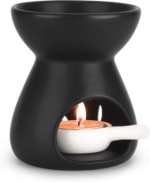 ComSaf Essential Oil Burner Wax Melt Burners Set of 1, Aromatherapy Aroma Burner Ceramic Oil Diffuser Candle Tealight Holder Home Bedroom Decor Ch...