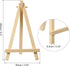 PATIKIL 6.3" Mini Wooden Easel Stand, 6 Pack Table Use Adjustable Triangle Holder for Displaying Photos, Card, Canvases, Wedding, Wood Color...