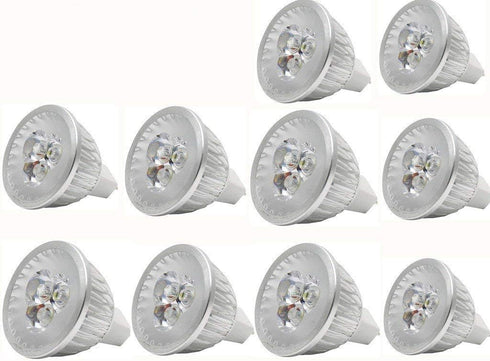 MR16 LED Bulbs MR16 3W LED Cool White Light Bulbs GU5.3 MR16 LED Bulbs 12V 3 Watt LED Spotlight Bulbs for Landscape Recessed Track Lighting,20W Ha...