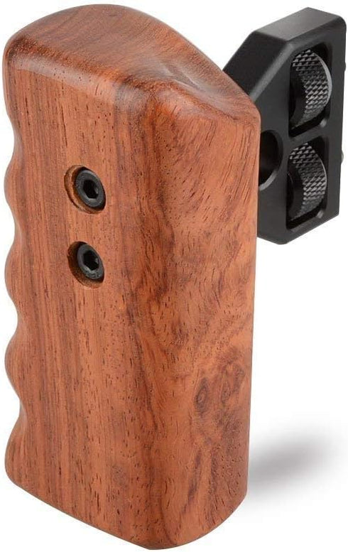 CAMVATE DSLR Wood Wooden Handle Grip Mount Support for DV Video Cage Rig (Left Hand) - 1242...