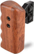 CAMVATE DSLR Wood Wooden Handle Grip Mount Support for DV Video Cage Rig (Left Hand) - 1242...