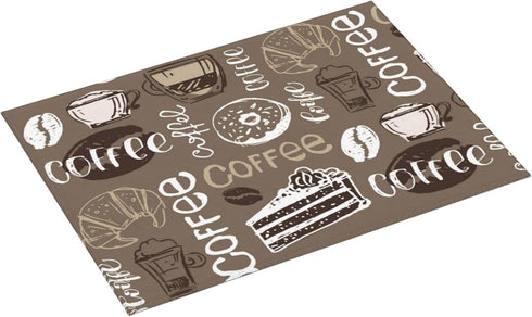 Coffee Dish Drying Mat For Kitchen Counter 18 X 24 In, Microfiber Absorbent Dish Drainer Mat With Hanging Loop Reversible Dish Drainer Mats Counte...