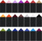 21 Pcs Pre Folded Triangles Pocket Square Suit Masculine Polyester Pocket Square Handkerchief on Card for Men, 21 Colors...