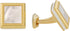 Gold Mother of Pearl Square Cufflinks with Presentation Box...