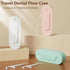 Dental Floss Picks with 2 Portable Cases,Automatic Floss Pick Dispenser Storage 10 Picks Adult Floss,Reusable Refillable Travel Floss Box (White)...