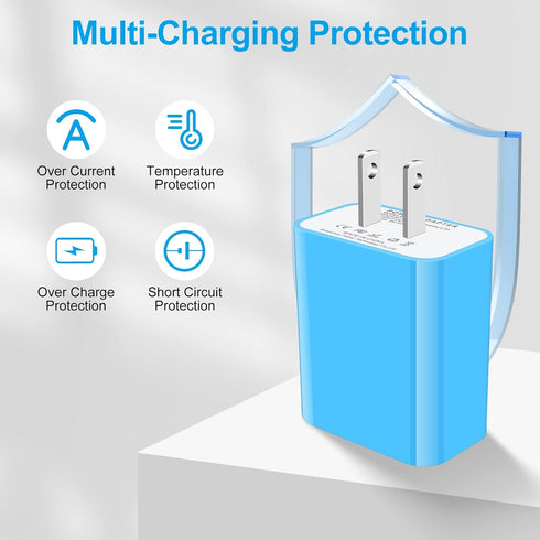 18W QC3.0 Fast Wall Charger Plug for Android Phone Fast Charging for Fire Tablet, Kindle, Samsung Galaxy J3 J5 J7 J8 S7 S6, PS4 Xbox LG K40 K20, M...