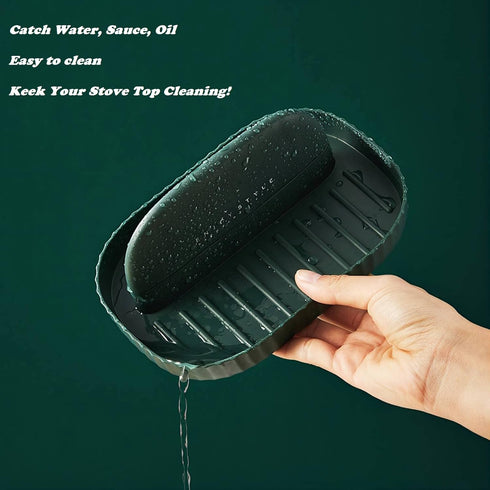 Utensil Rest Holder for Kitchen Counter Spoon Rest Cooking Ladle Spatula Lid Holder Kitchen and Grill Utensil Organizer for Countertop Stove Top (...