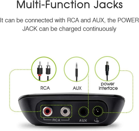 Esinkin Bluetooth Receiver Wireless Audio Adapter 4.0?NFC-Enabled? for HD Music Stereo Sound System...