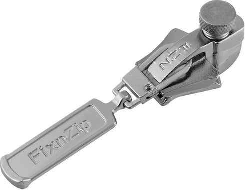 FixnZip (Large Nickel) - See Size Guide - Universal Zipper Repair Kit for Wetsuits, Luggage, Bags - Backpack Zipper Replacement Repair Kit - Insta...