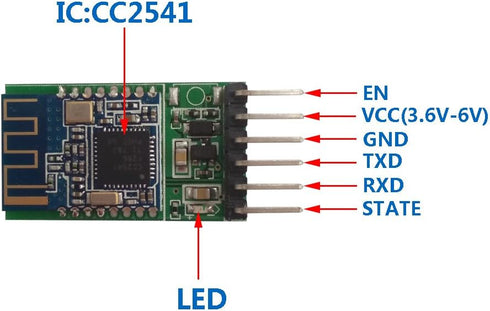 DSD TECH HM-11 Bluetooth 4.0 BLE Module with 6 PIN Board Compatible with iOS Devices for DIY......
