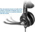 VoiceJoy Monaural Headset with Noise Cancelling Microphone with QD (Quick Disconnect),Compatible and Plantronics QD Quick Disconnect Connector...