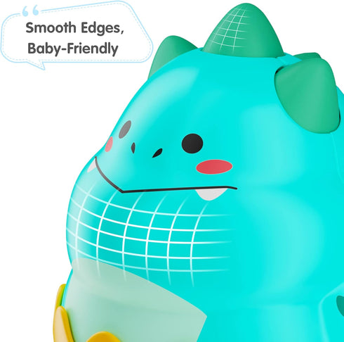 iPlay, iLearn Baby Dinosaur Wobble Toys, Infant Dino Roly-Poly 3-6-12 Month, Babies Tummy Fun Time Sensory Development, Newborn Gift First Birthda...