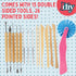 Pottery Tool Starter Kit - 15-Piece 26-Tool Beginner's Clay Ceramics Modeling Carving Sculpting Set -Arts and Crafts School Project, w Carrying Ca...